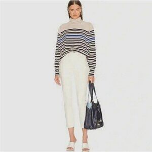 Rag & Bone Denim Nina High Rise Ankle Cigarette Jeans in Ecru White cream 24